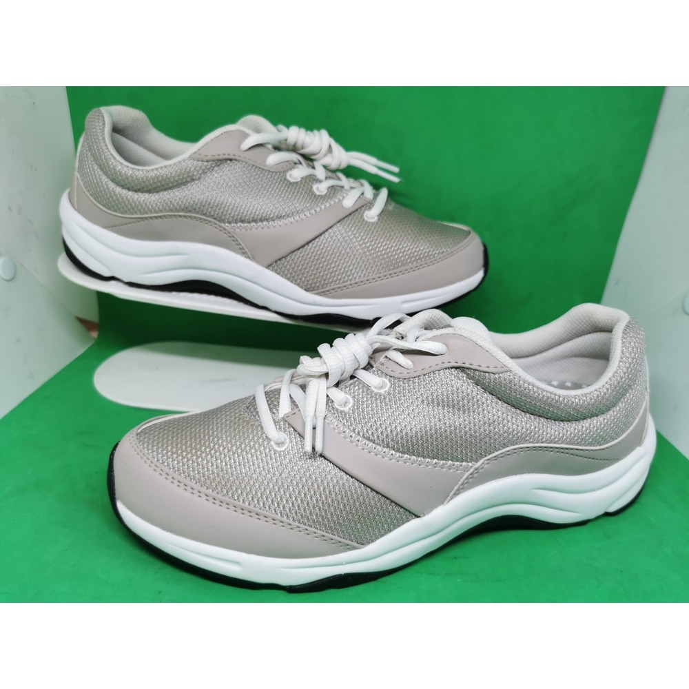Vionic Kona Shoes Womens 8.5 Athletic Walking Running Sneakers Gray Grey Lace Up